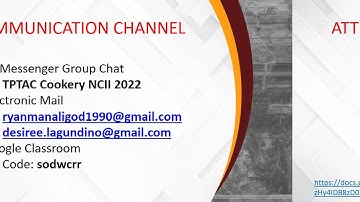 Cookery NC II Orientation FeLS MrManaligod