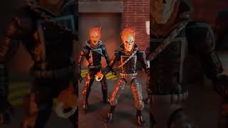 Marvel Legends Retro Ghost Rider Comparisons #marvellegends #actionfigures #marvel #ghostrider