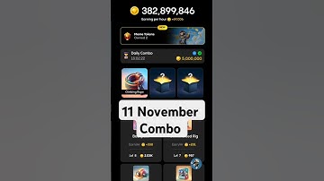 Gemz Daily Combo Today 11 November Daily Combo Today #gemz #combo #airdrop