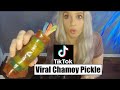 TikTok Chamoy Pickle | ASMR Eat With Me | Whispered