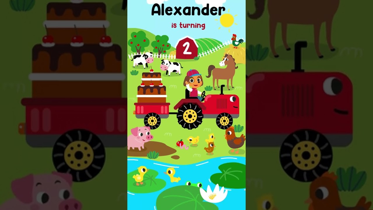 Farm Birthday Invitation, Farm video Invitation, Barnyard Invite, Farm Animals Birthday invite