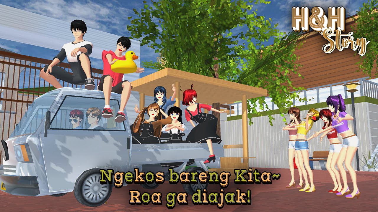 H&H Story #14 [Ngekos Bareng] || SAKURA SCHOOL SIMULATOR DRAMA