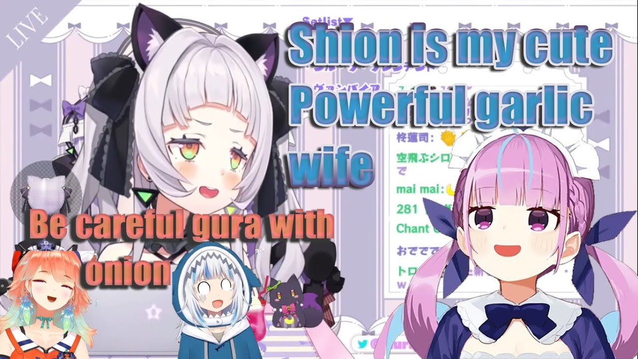 『Kiara warning Gura with Aqua to Shion Marriage proposal』【 Onion vs Garlic 】