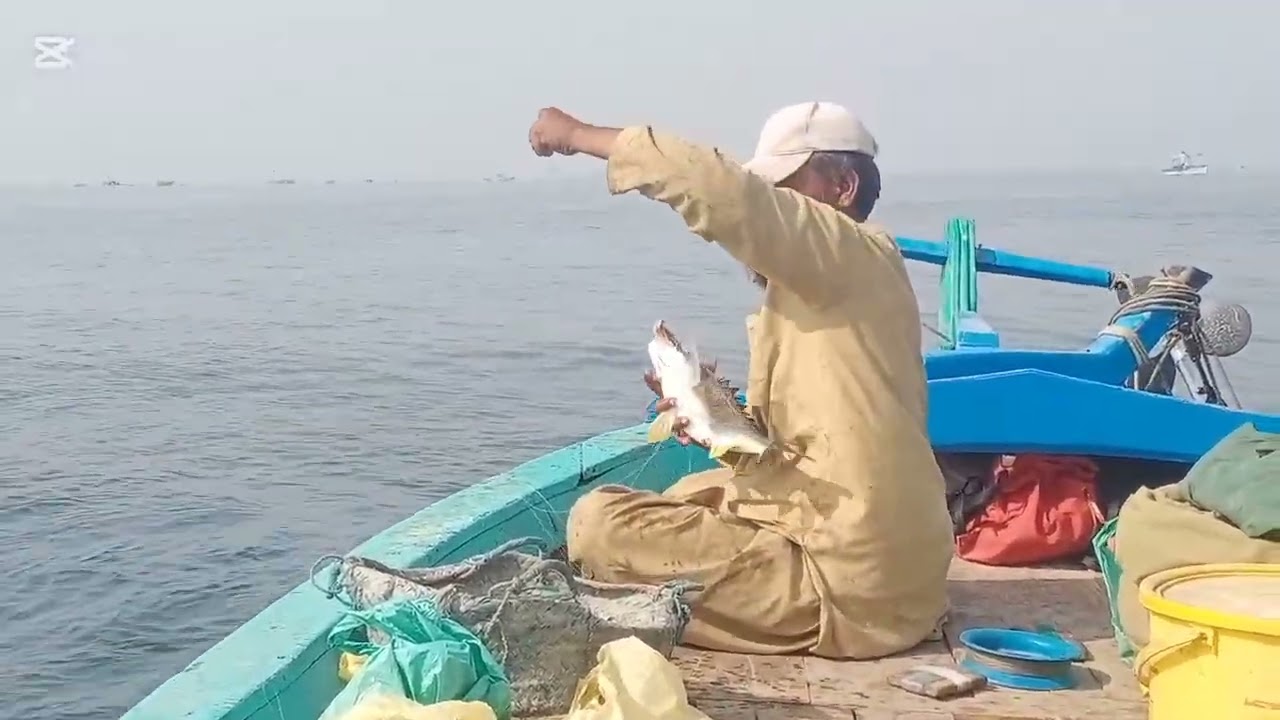 My father and my chcho fishing 