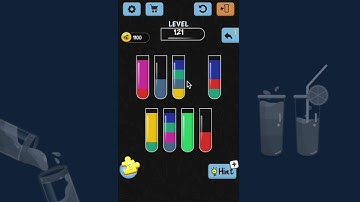 Water Color Sort Level 121 - Walkthrough Solution Gameplay - IOS/Android