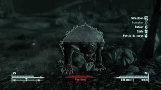 Fallout 3 - Yao Guai can fly !