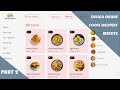 How to design online food delivery website  using html css and javascript  part 2