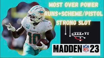 🔥MOST over powered RUNS+ scheme/ pistol strong slot./ Madden 23.