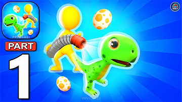 My Dinosaur Land - Gameplay Walkthrough Part 1 Collect, Sell The Dinosaurs And Develop Your Farm