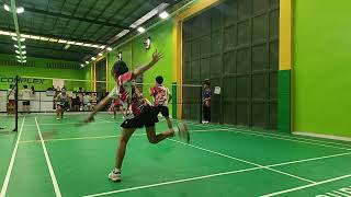 Stongville Badminton Club Tournament Mixed Doubles Level D Game 2 (Aron & Sab) screenshot 1