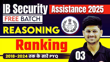 IB Security Assistant Reasoning Classes 2025 | matrix Reasoning | IB SA Reasoning Classes By Vikas