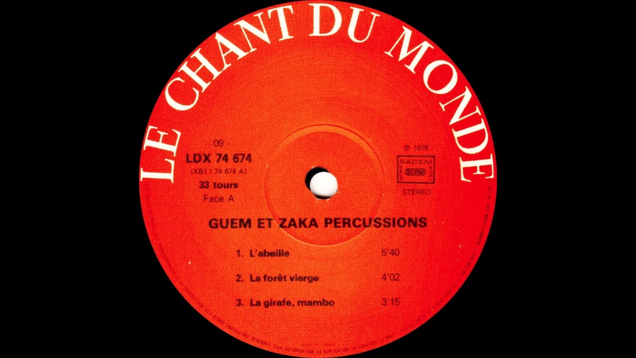 Guem Et Zaka Percussion L'Abeille Le Chant Du Monde 1978 YouTube