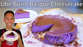 Ube Burnt Basque Cheesecake: Caramelized Outside and Decadently Gooey Inside | Cooking with Kurt