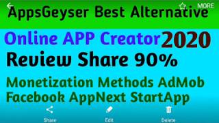 Appsgeyser Best Alternative appsgeyser ka baap Monetization AdMob Facebook Startapp for 2020 screenshot 3