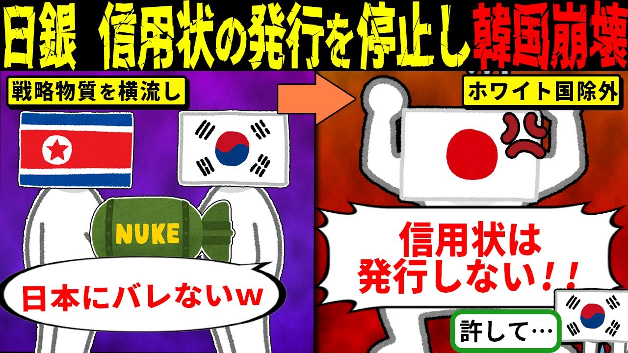 日本が信用状ストップで韓国大混乱！「助けて日本…」通貨危機の再来が迫っている件【海外の反応・ゆっくり解説】