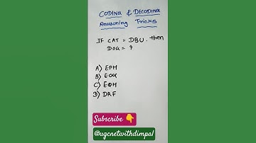 Coding -Decoding Reasoning Tricks | Reasoning Classes| UGC- NET - GSET Paper 1| #shorts