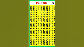 Digital Puzzle | Find The Number 56 | Find 56