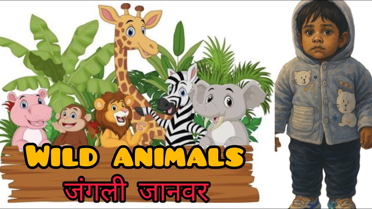 Wild Animals Name(जंगली जानवरों के नाम )|Vedanth ki Paathshaala|