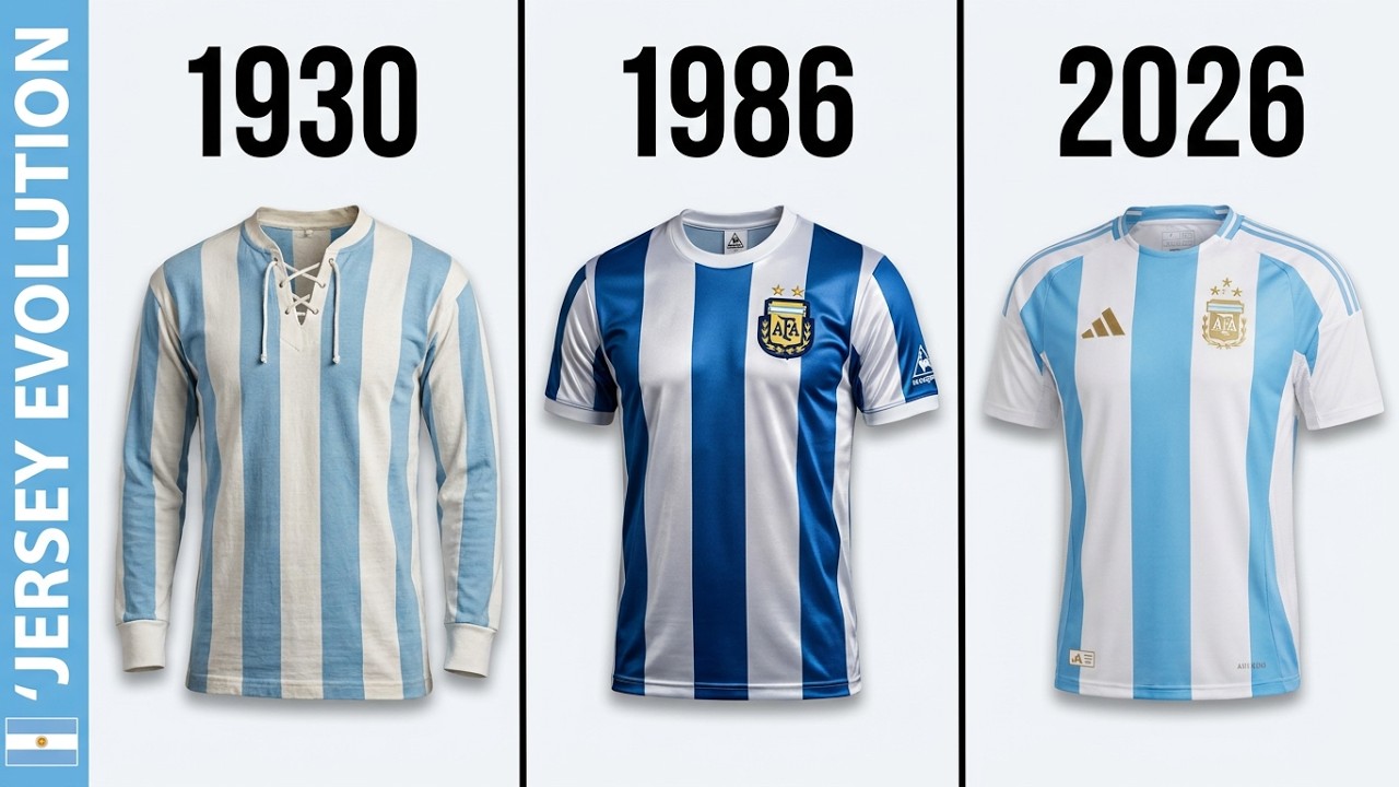 All Argentina Jersey Evolution (1928 - 2026) 🇦🇷⚽ - YouTube