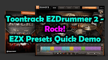 Toontrack Rock! EZX Drum Presets Quick Demo