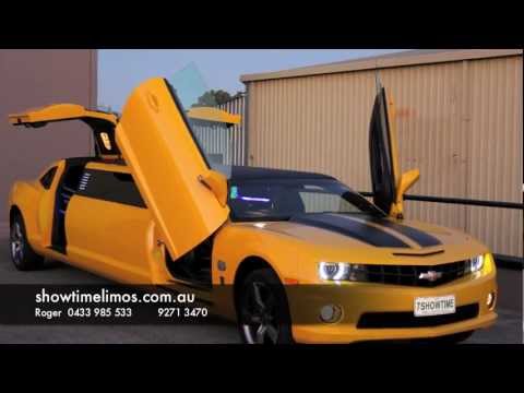Limo Perth Bumblebee Camaro Transformer Hummer Jet Door http://www.showtimelimos.com.au