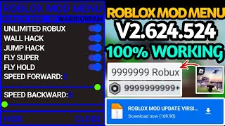 Roblox Mod Menu v2.624.524 | Roblox Mod Apk 2.624 Media Fire  Download | Roblox Unlimited Robux Mod