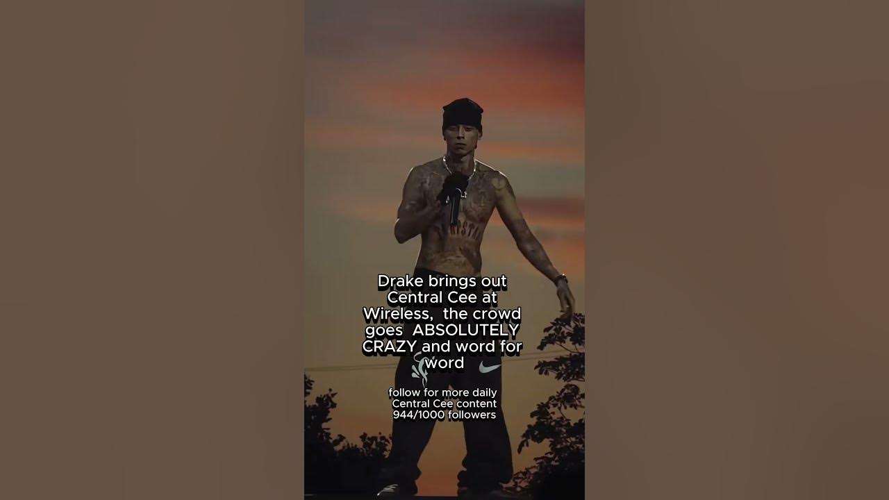 drake brings out central cee at wireless — doja (crowd erupts)