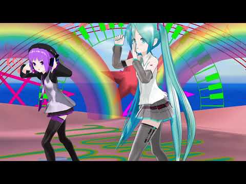[MMD]lat式ミクv4xとlat式改変デフォ子 「てるみい」