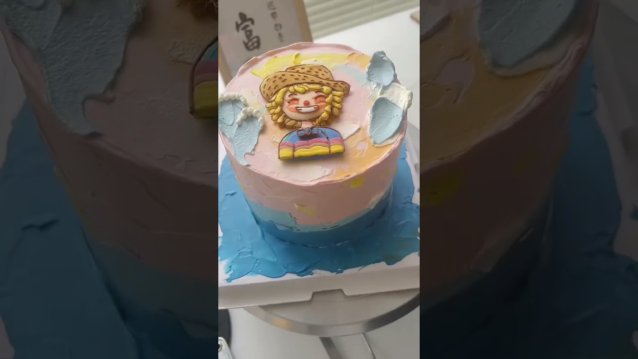 I painted "The Deep Sea" as a cake 🌊