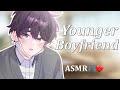 (ENG SUBS) Younger Boyfriend Takes Care of You During Your Period [ASMR Japanese]