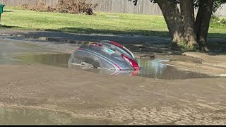 East St. Louis residents call for action after sinkhole swallows car