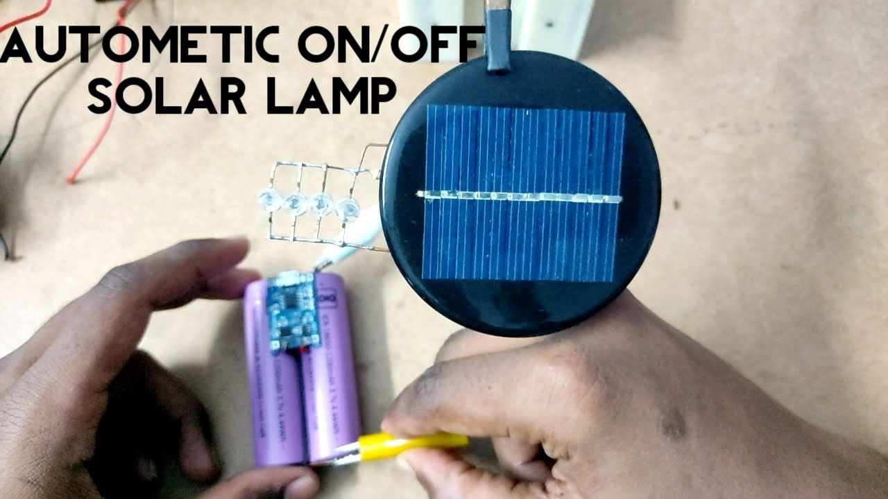 How to make solar auto on and off lamp light YouTube