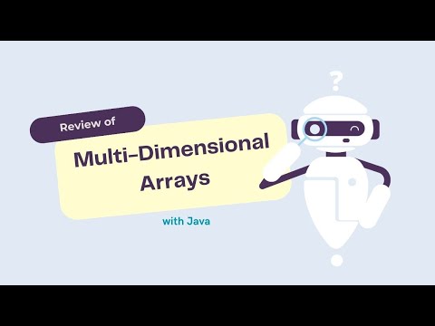 Review of Multi Dimensional Arrays with Java