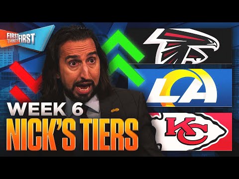 Falcons ‘frisky’, Rams have ‘a potentially fatal flaw’, Chiefs on top of Nick’s Week 6 Tiers? | FTF