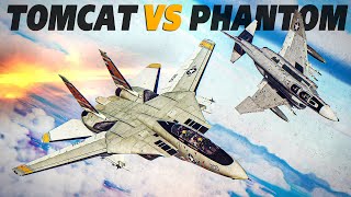 F14A Tomcat Vs F4B Phantom DOGFIGHT | Digital Combat Simulator | DCS |