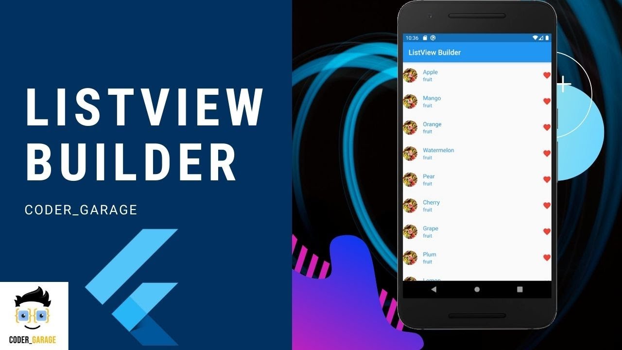 List View Builder | Flutter tutorial for beginners - YouTube