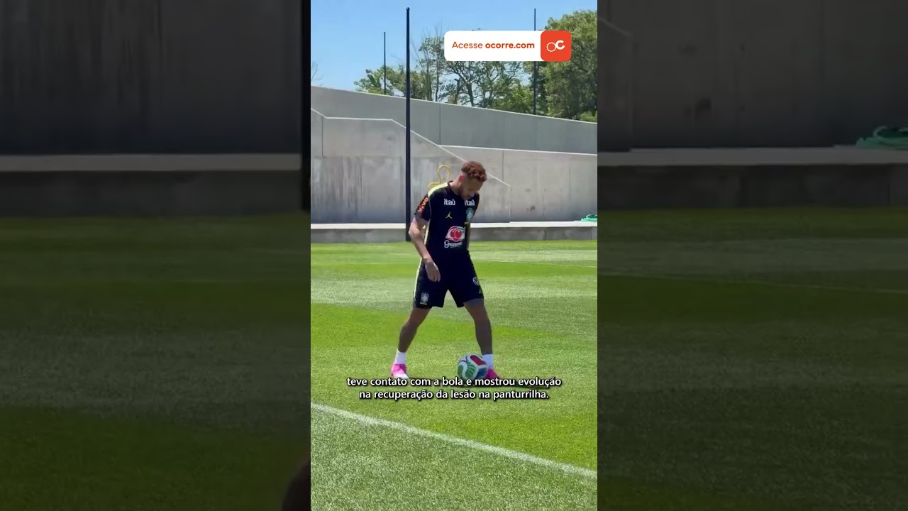 NEYMAR VOLTA A TREINAR em campo, mas presença contra o Haiti é improvável