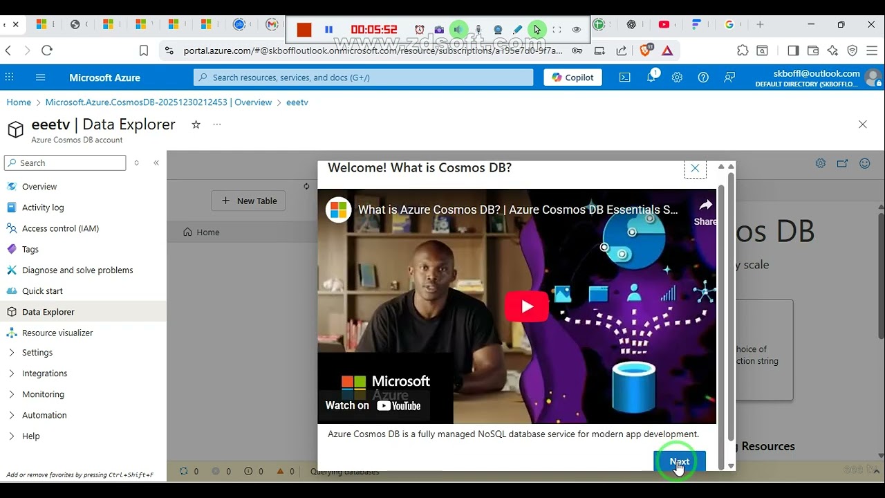 How to Create NoSQL Table in Azure Cosmos DB | Beginner Friendly Guide