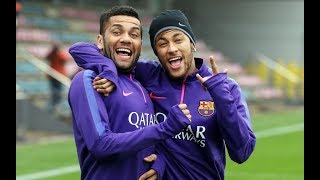 Neymar   Alves  Tchu Tcha Tcha - نيمار  وداني ألفيس -أقوى اللحظات  و الطرائف