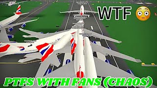 Playing PTFS With My Fans (CHAOTIC) | Pilot Training Flight Sim | Roblox