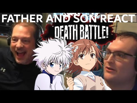 Father and Son React To DEATH BATTLE! Killua VS Misaka Reaction