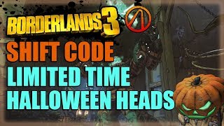 Borderlands 3 Shift Code Limited Time Halloween Heads + 1000 VIP Points | Expired