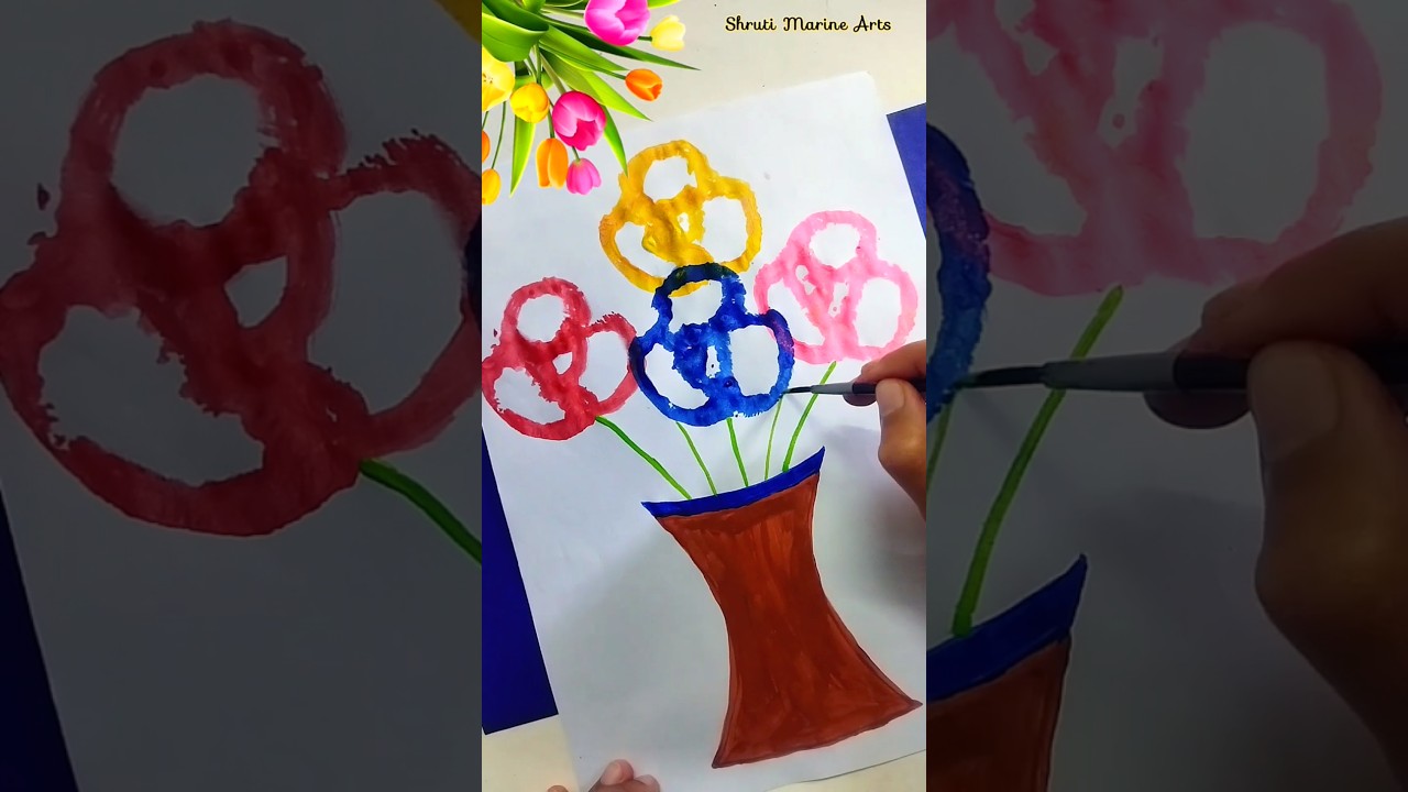 Capsicum Drawing | Capcicum vegetable painting