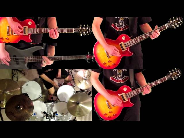 It's So Easy Guns N' Roses Guitar Bass and Drum Cover class=