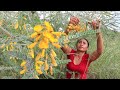 Survival skills: Flower plant for Food in Forest - Yummy Sesbania javanica flower Cooking for Lunch