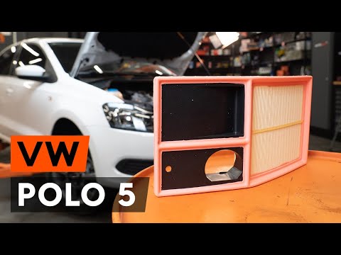 How to change air filter on VW POLO 5 Saloon  [TUTORIAL AUTODOC]