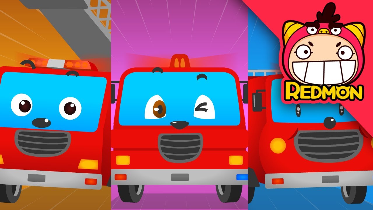 Fire truck song 2 Vehicle songs Nursery rhymes 