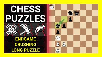 Chess Puzzles to Practice. Themes: Endgame, Crushing, Long puzzle. Learn Chess