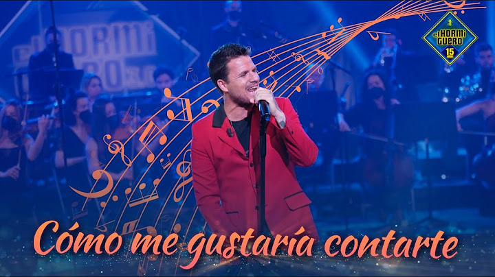 Por primera vez en directo Dani Martín canta 'Cómo me gustaría contarte' - El Hormiguero