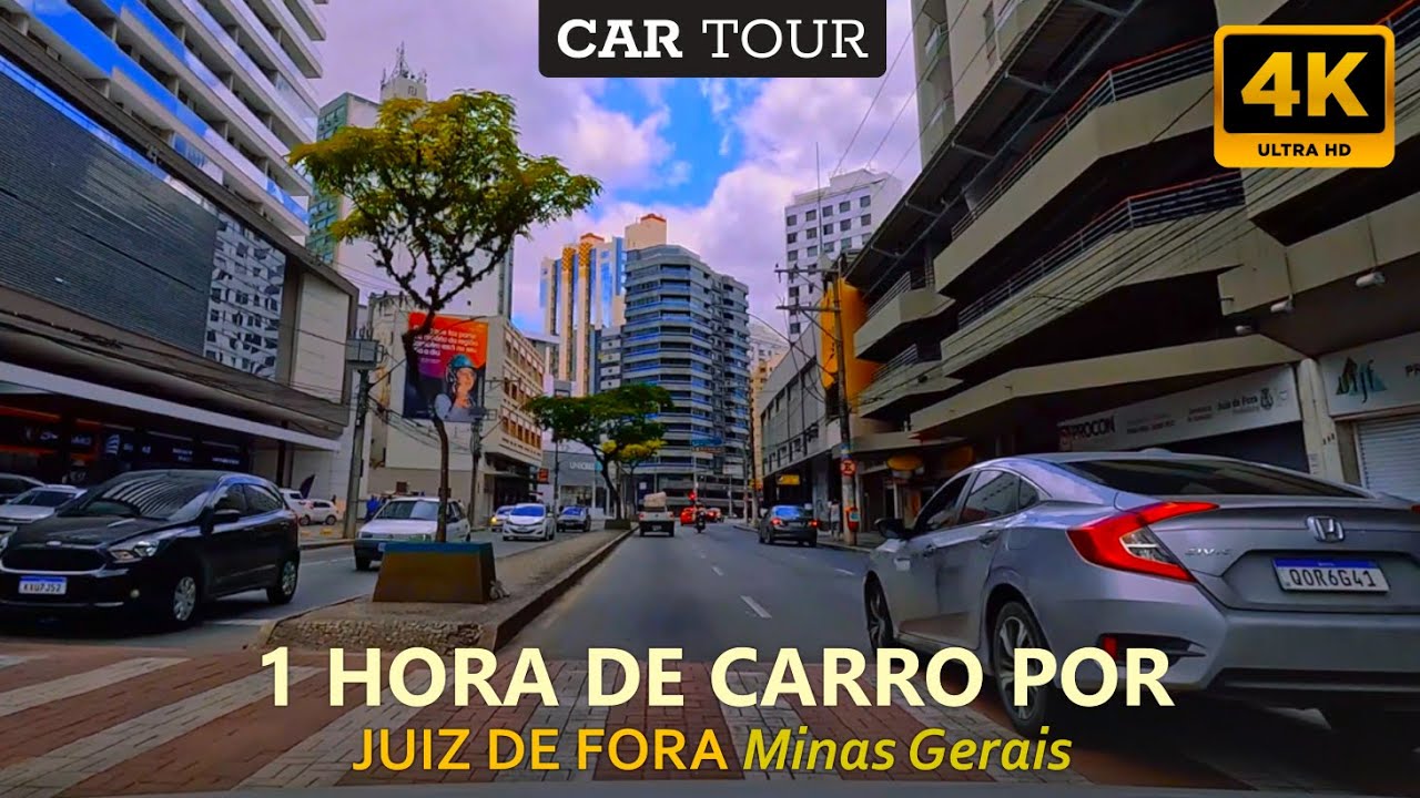Conhecendo Juiz de Fora por 1 HORA (Minas Gerais, Brasil) #cartour #walkingtour